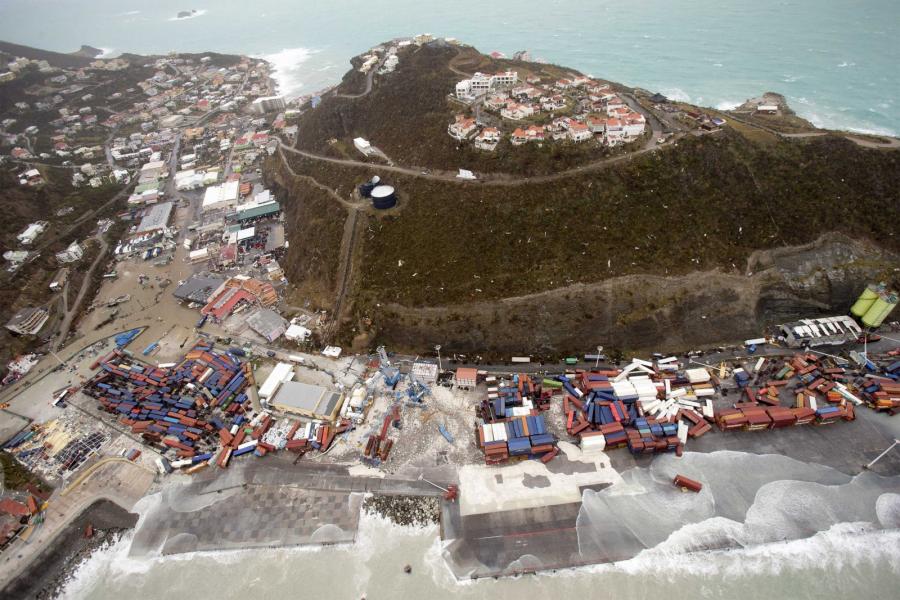Zniszczenia na Sint Maarten