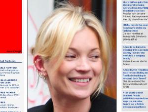 Kate Moss się poprzekłuwała