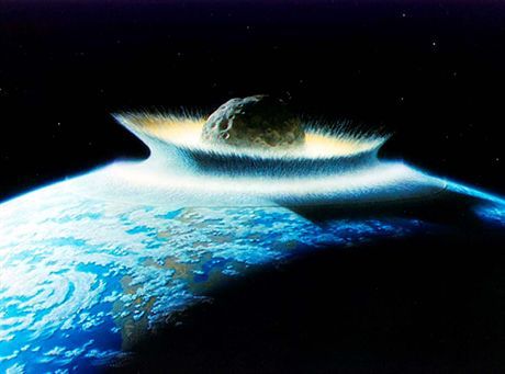 PHOTO: EAST NEWS/SIPA PRESSArtist's concept of a catastrophic asteroid impact with the Earth. Life near the impact would be instantly wiped out from the effects of high temperatures and pressures. Injection of huge masses of dust (and gases) into the atmosphere would effectively block out sunlight for long periods of time to the point that most life could not be sustained ("Nuclear Winter"). *** Local Caption *** 00455833