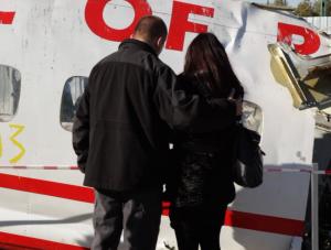 Rodziny przed wrakiem TU154