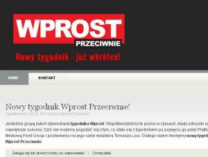 Logo "Wprost Przeciwnie" jest bardzo zbliżone do loga "Wprostu"