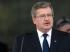 Prezydent i marszałek pod pomnikiem stoczniowców