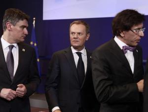 Premier Donald Tusk na szczycie Unii Europejskiej w Brukseli
