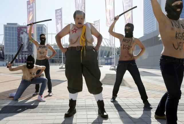 Femen protestuje przeciwko Euro 2012