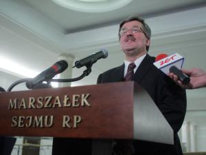 Zeznania Komorowskiego wyciekły z prokuratury