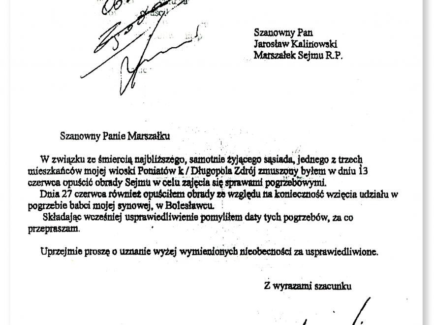 Oto podejrzane usprawiedliwienia posłów PiS