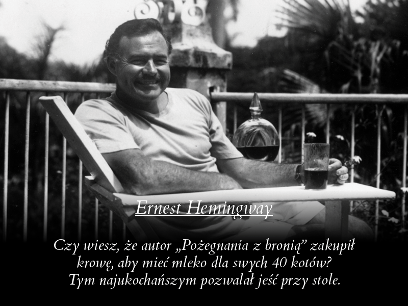 Ernest Hemingway / "Sekretne życie pisarzy" / Waszawskie Wydawnictwo Literackie MUZA SA
