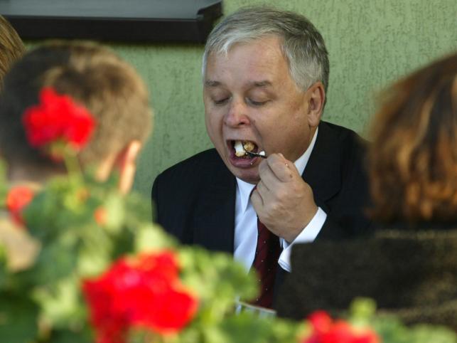 Lech Kaczyński nie zapłacił za kolację